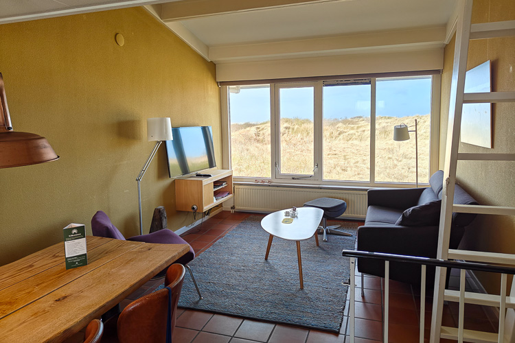 Aldegonda vakantiehuis woonkamer zithoek