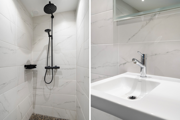 appartement Schiermonnikoog boszicht 16b badkamer details