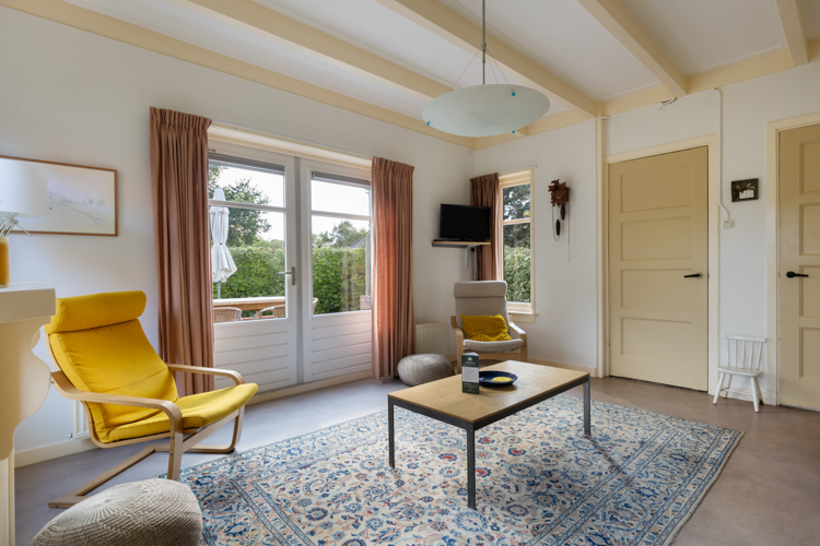 vakantiehuisje schiermonnikoog Koekoek woonkamer