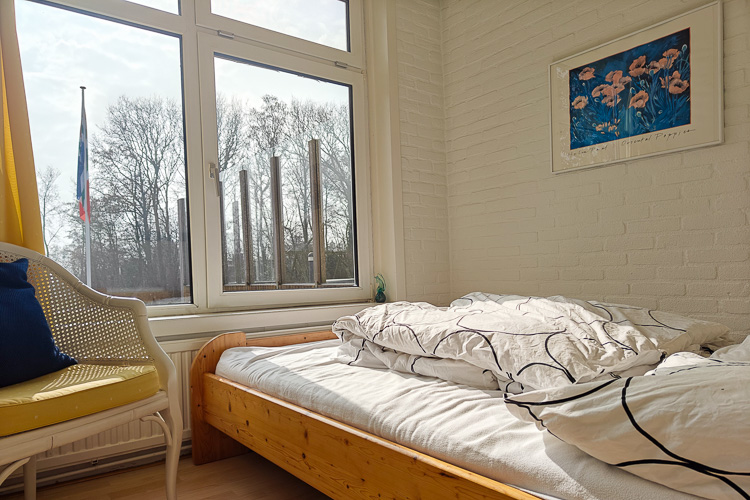 vakantiehuis bungalow Schiermonnikoog Les Quatre Saisons twee persoons slaapkamer