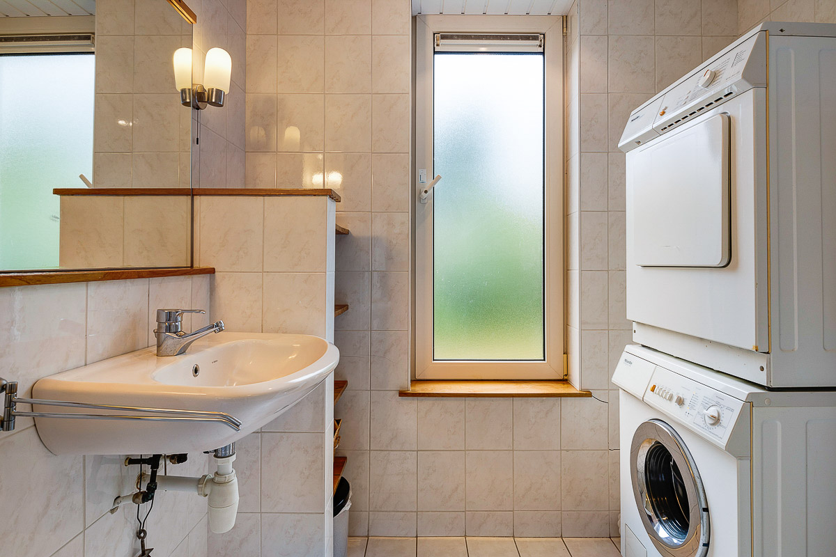 Badkamer wasmachine Sukerjantjen vakantiehuis schiermonnikoog