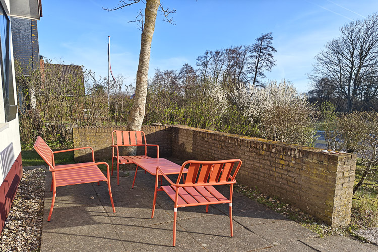 Idica vakantiehuis Schiermonnikoog terras badweg